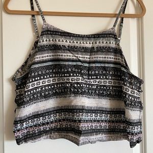 Urban Outfitters Printed Crop Top